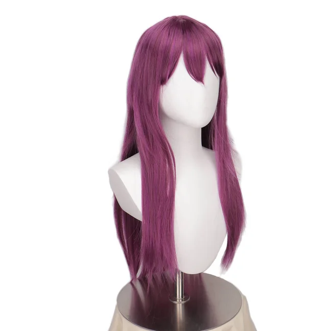 Anime Cosplay Kamishiro Rize Cosplay Wig 70cm Purple Rize Kamishiro Wigs Heat Resistant Synthetic Hair Wigs Halloween Party