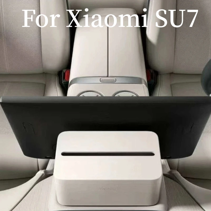 Strong Magnetic Car Tissue Box Fit For Xiaomi YU7 Exquisite Texture Luxury Car Napkin Holder Interior Decoration
