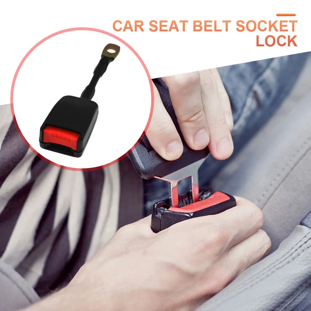 2Pcs Car Seat Safety Belt Extender Clip Extension Auto Fasteners Buckle for 20mm Tongue Adapter Automotive Accessories Universal