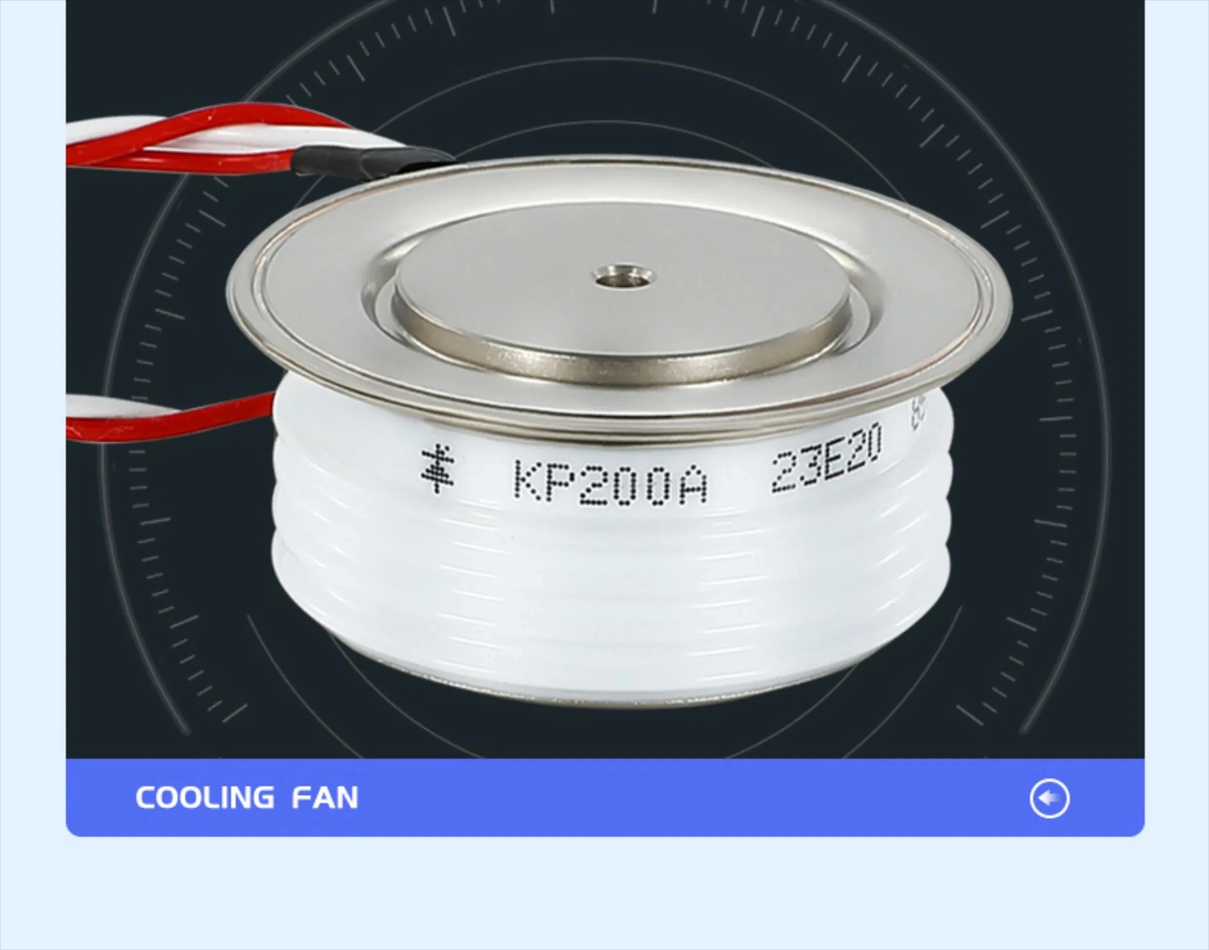 Thyristor KP Convex Flat Plate Medium Frequency Furnace Soft Start High Power Bidirectional Thyristor Silicon Controlled