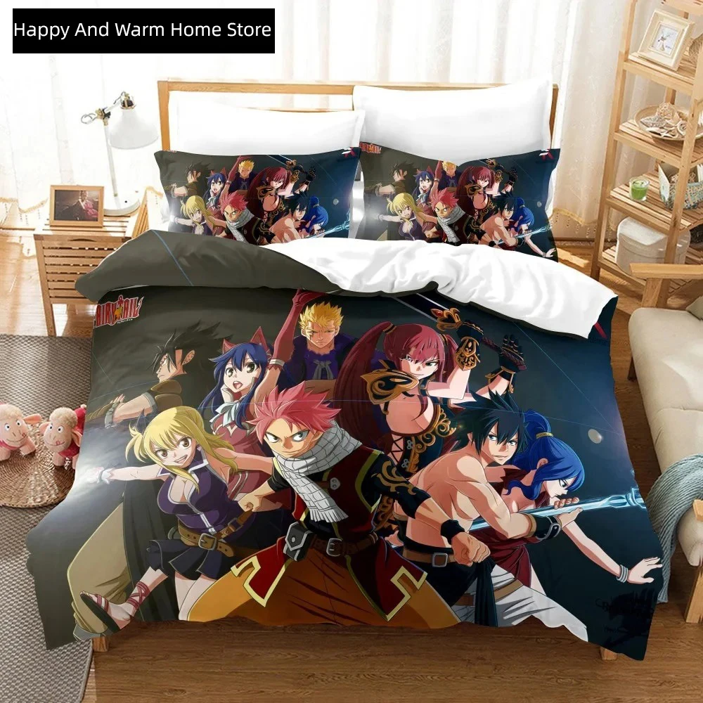 

3D принт аниме Fairy Tail логотип Нацу комплект постельного белья для мальчиков и девочек Twin Queen Size пододеяльник наволочка кровать для мальчиков и взрослых домашний текстиль