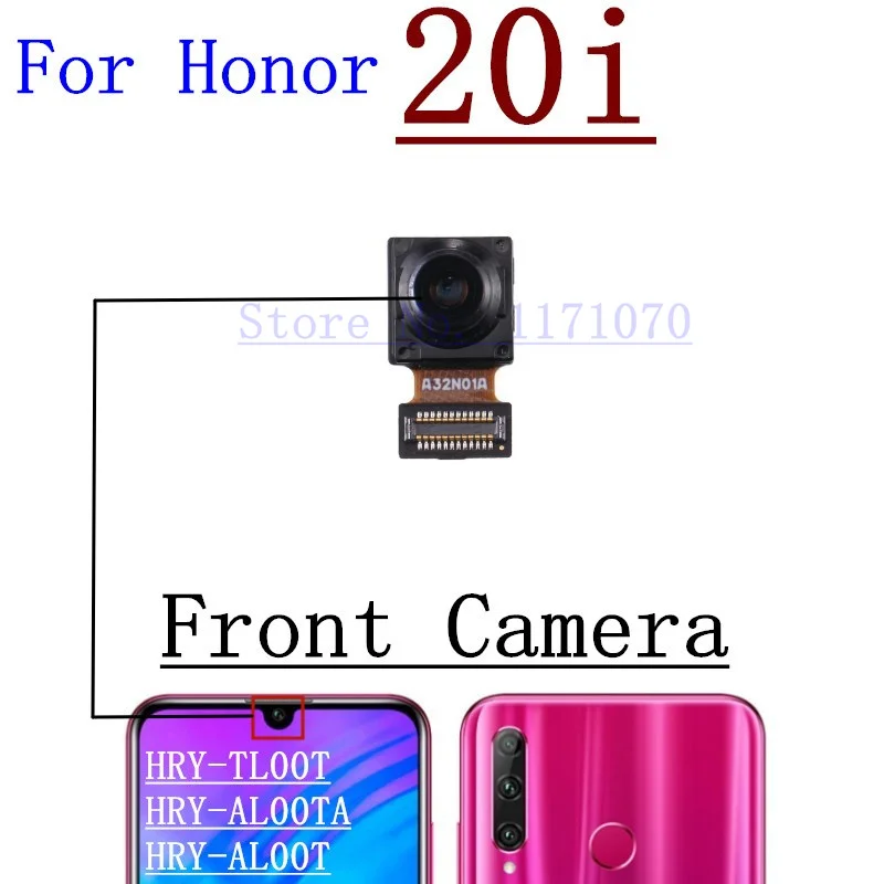 Original Rear Main Camera For Huawei Honor 20i 20S Back Wide Ultrawide Front Camera Phone Module Flex Cabe Parts