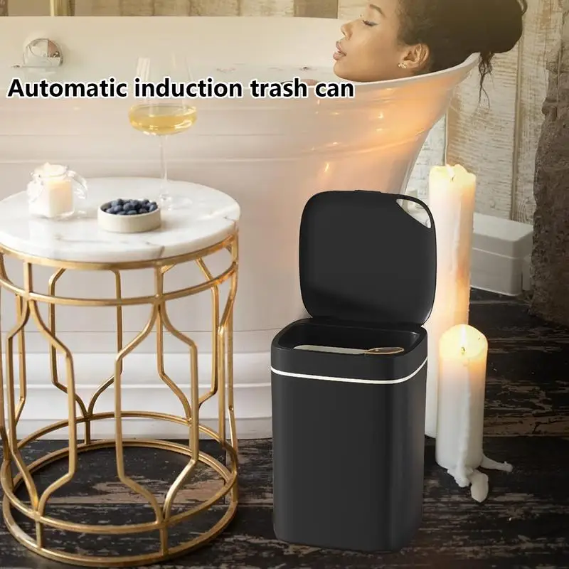 Automatic Trash Can Intelligent Sensor Garbage Bucket Automatic Motion Sensor Rubbish Can Smart Trash Cans For Kitchen