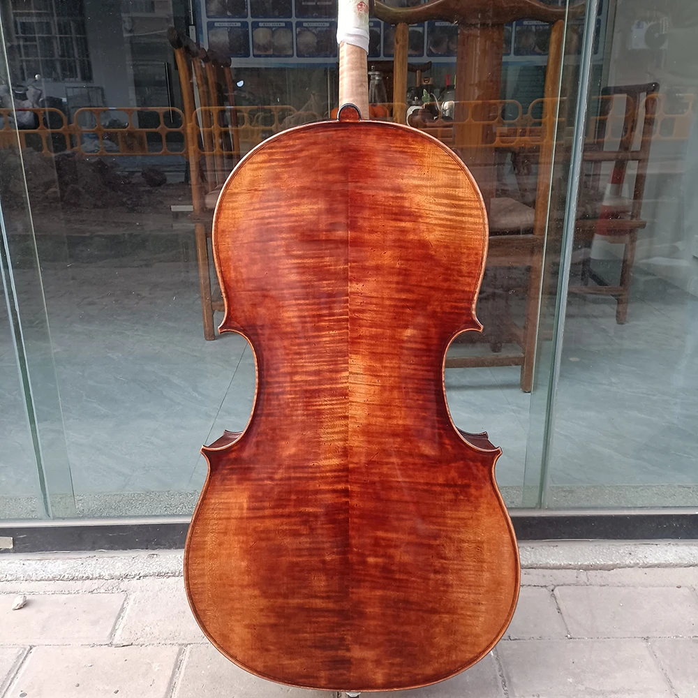 

Модель Montagnana, профессиональная виолончель 4/4, размер, полностью ручная работа, итальянский ретро-масляный лак, с аксессуарами для смычка в твердой коробке