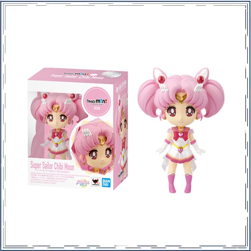 

BANDAI Сейлор Мун Цукино Усаги Чибиуса Фигурка Аниме Фигурки Настольная коллекция Орнамент Модель Игрушки