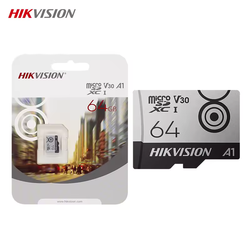 HIKVISION-Cartão Micro SD para Telefone, Cartão de Memória, Cartão Flash de Alta Velocidade, 32GB, V10, SDHC, 64GB, 128GB, SDXC V30, TF, A1