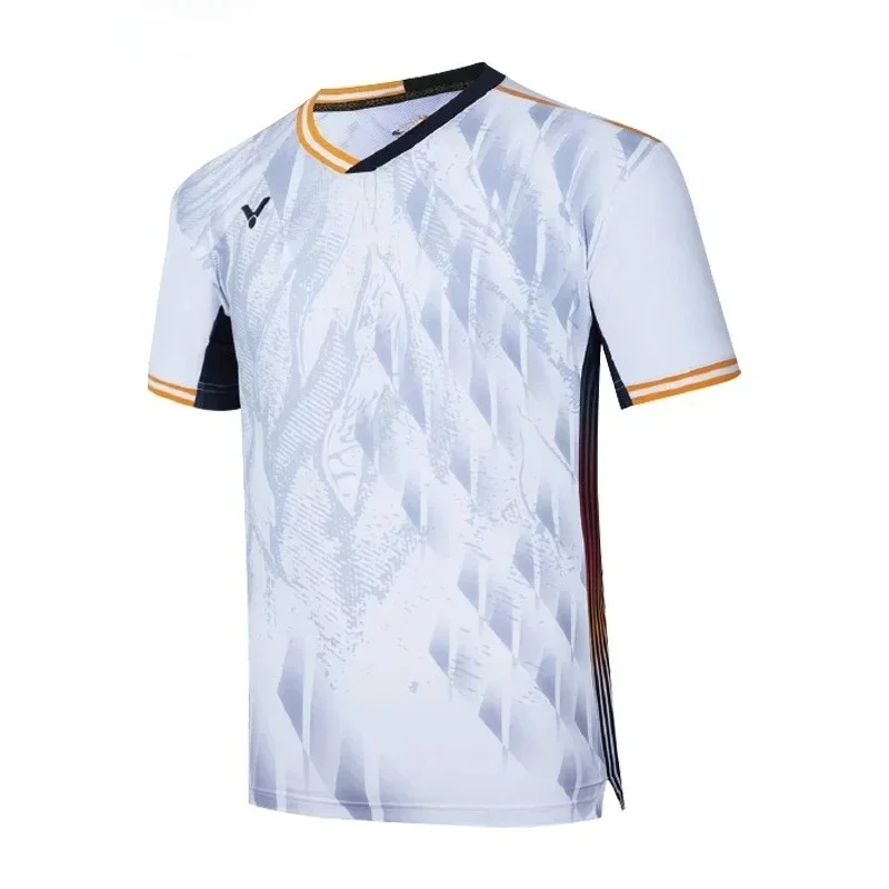 

New For Victory Badminton Clothing Racket Sports Short-sleeved T-shirt Comfortable Breathable Sweat-absorbent Cool Top