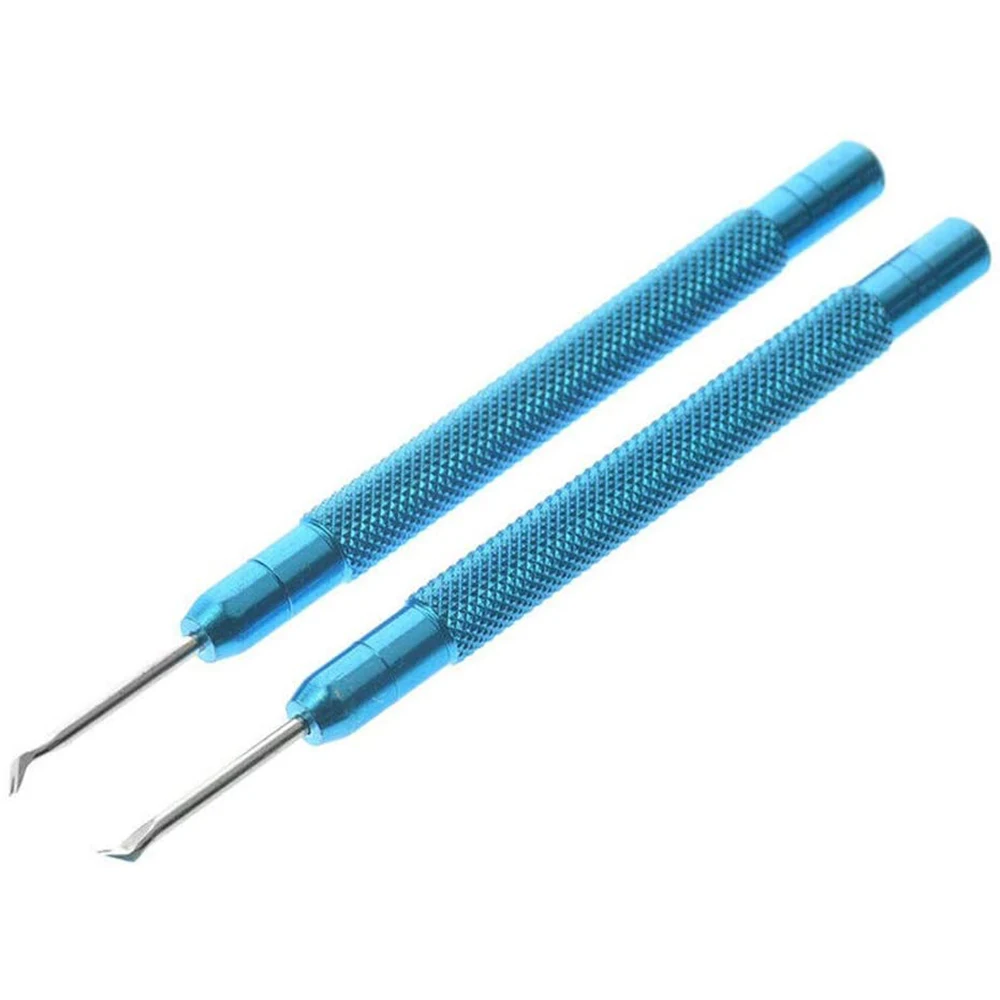 Kit d'Outils de Réparation de Montre, Extracteur Manuel, Barre de Rechange, Accessoires Bleu + Rouge, 2 Pièces