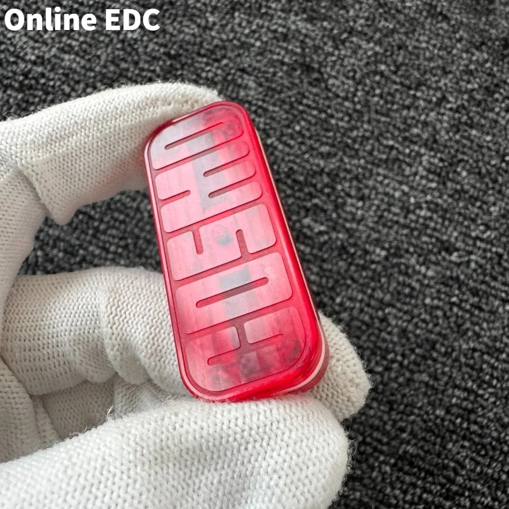المملوكة مسبقًا 42COSMO EDC PC Red Fidget Slider لعبة تخفيف التوتر دفع المنزلق أدوات تخفيف القلق التصميم الأصلي #3