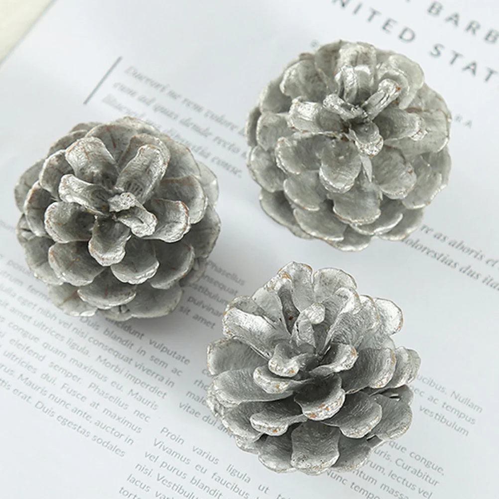 

20 pcs Dried Natural Pine Cones Christmas Decor Fake Pinecone Diy Craft Project Simulated Acorn Home Decoration Wind Chime
