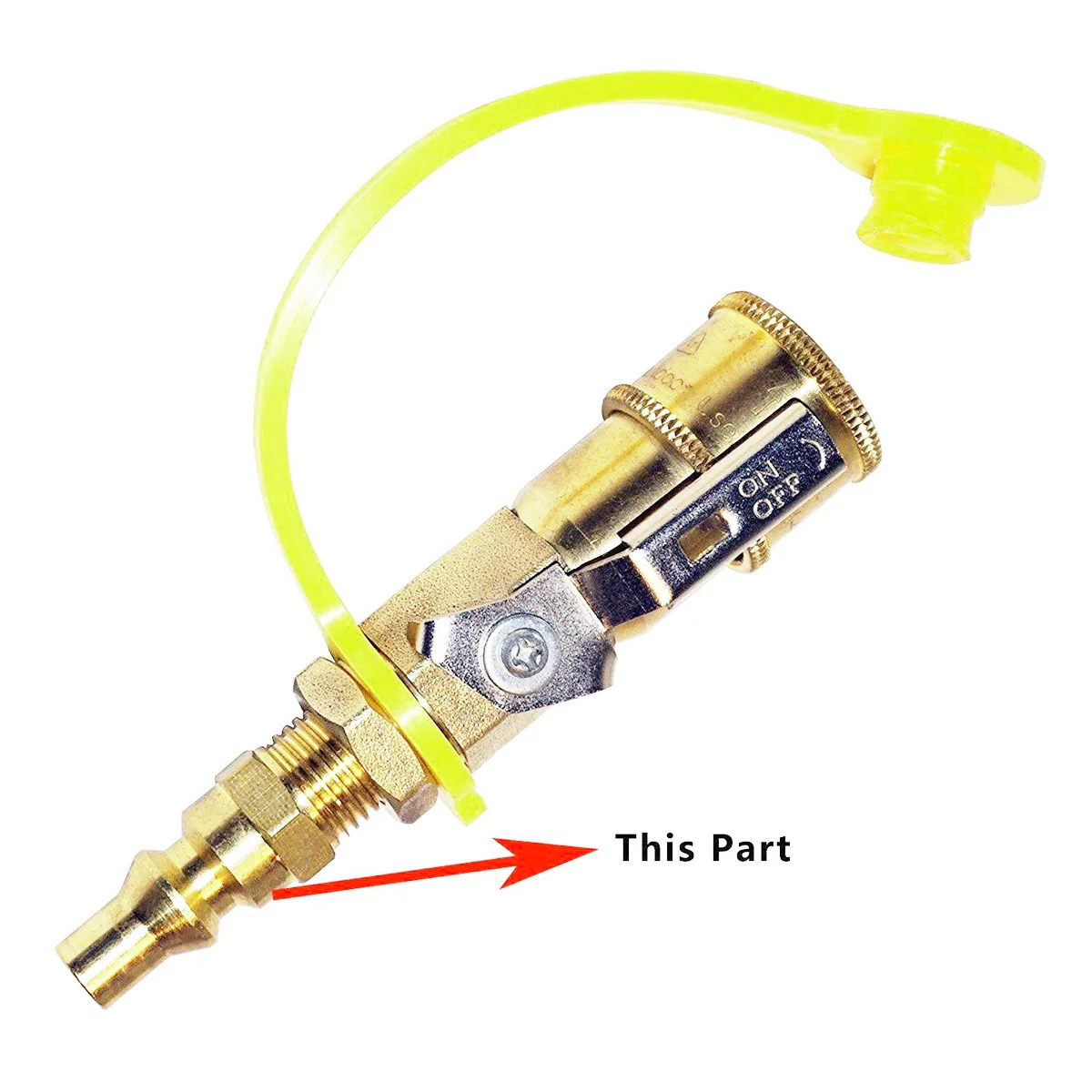 

Propane Quick Connect Fittings Adapter 1/4 Inch Gas Shut-Off Valve For Rv Grill Camping Stove Smoker Turkey Fryer Gas