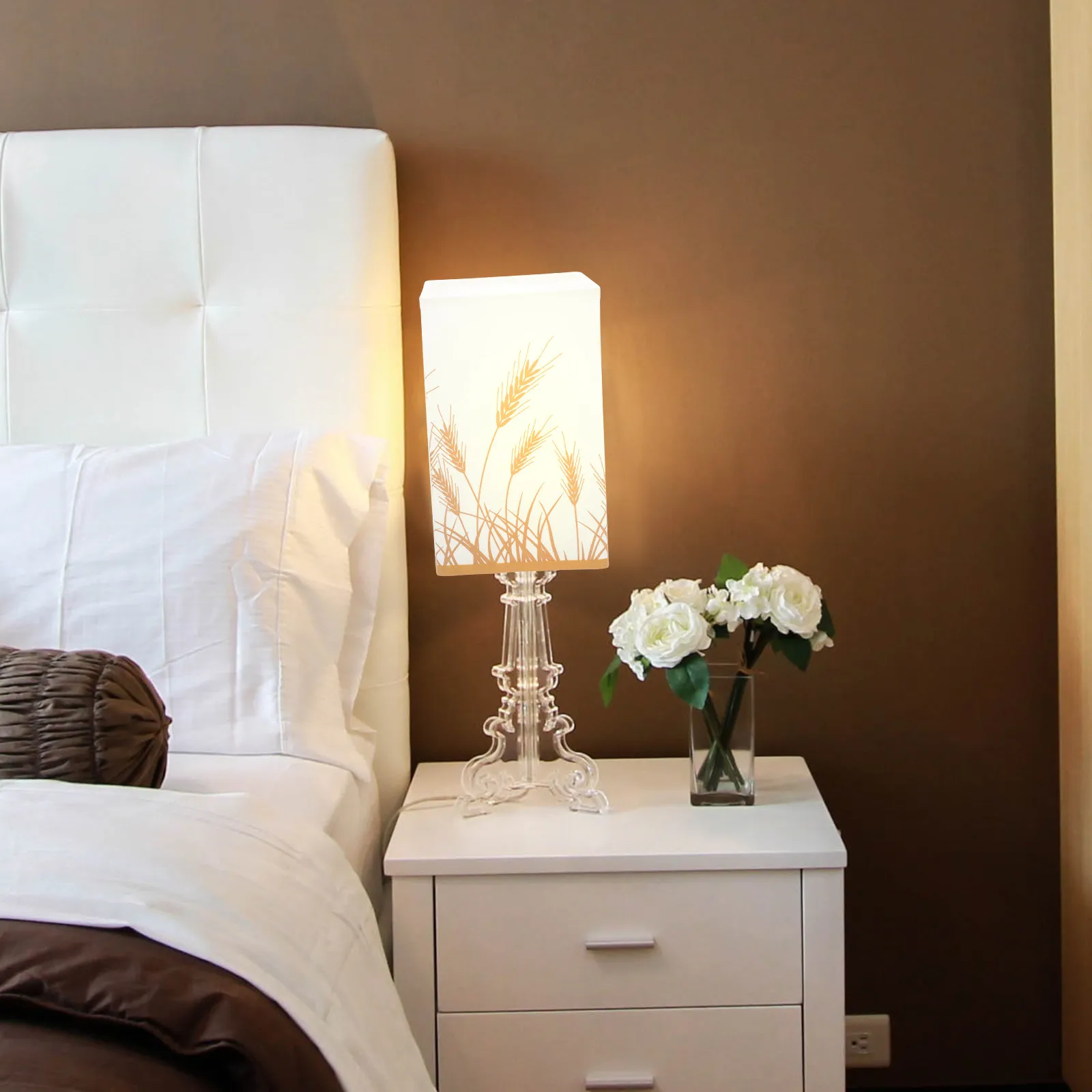 

Квадратный тканевый абажур, современный декоративный легкий чехол для лампы, для спальни, кабинета, столовой, настольной лампы, сменный