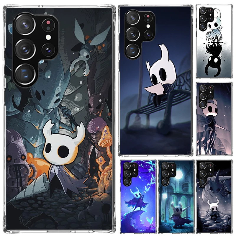 Hollow Knight Cartoon Phone Case for Samsung Galaxy S25 S24 S23 Ultra S22 S21 Plus S20 FE S10 + S10E S25U Soft Print Shell S24 S