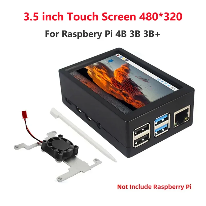 

Raspberry Pi 3.5 экран 480*320 ЖК TFT дисплей опциональный ABS металлический охлаждающий вентилятор для Raspberry Pi 4 Модель B или 3B