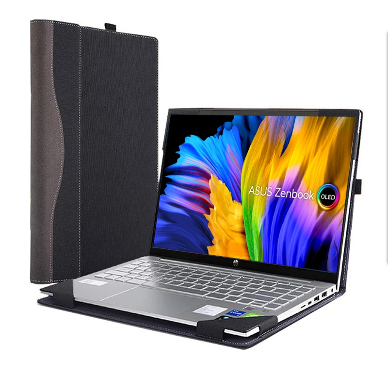 Capa para Laptop para Asus Zenbook 14 Flip Oled Up5401 Up3404 Vivobook s 14 Oled M5406 S5406 Bolsa de Couro pu Proteção de Pele 24