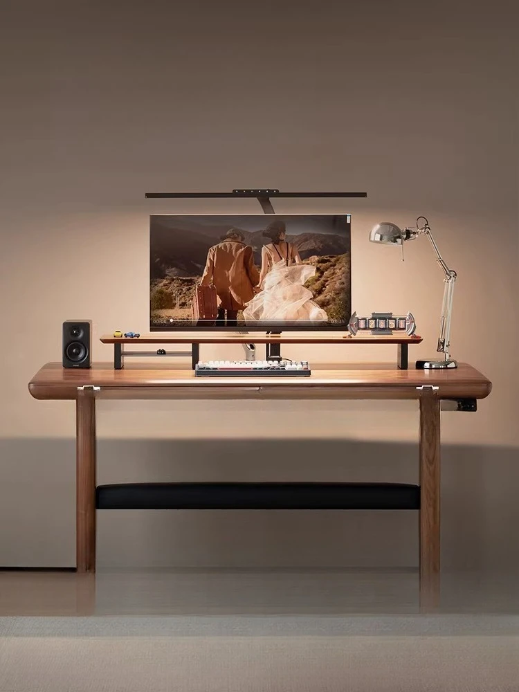 

Умный электрический подъемный стол DSA Furniture из массива черного ореха, рабочая станция для работы стоя, офисный компьютерный стол