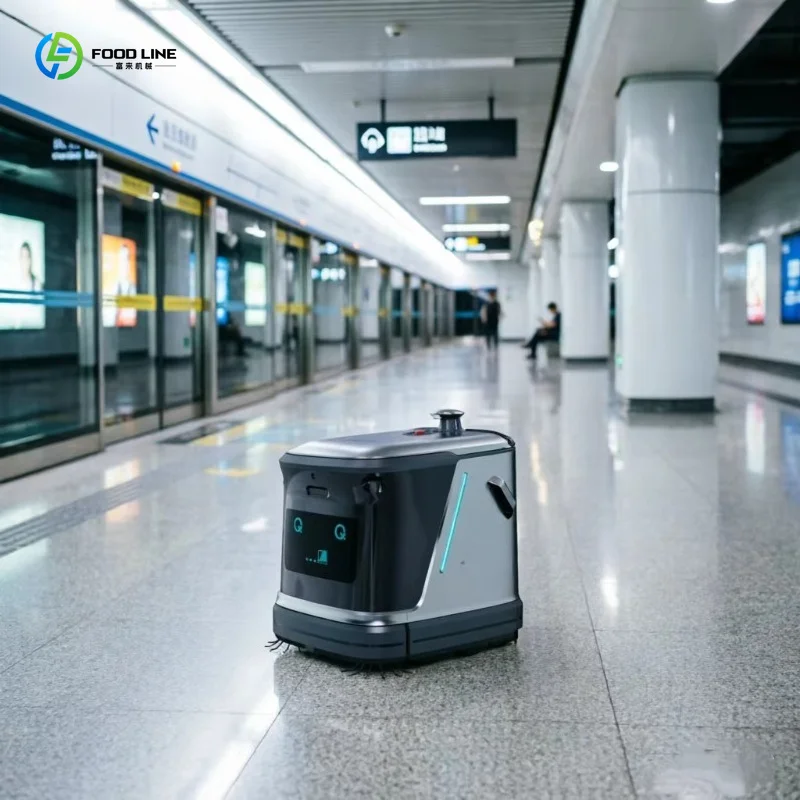 Customized Silent Unmanned Floor Cleaner Robot Dual Function Sweep Mop Suitable For Metro Station Commercial Places