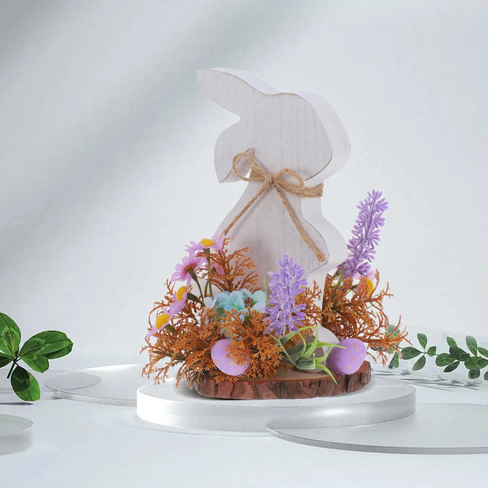 

Decor Desktop Ornaments Rustic Wooden Rabbit Wall For Spring Home Rabbit Decoration Farmhouse Desktop Ornament