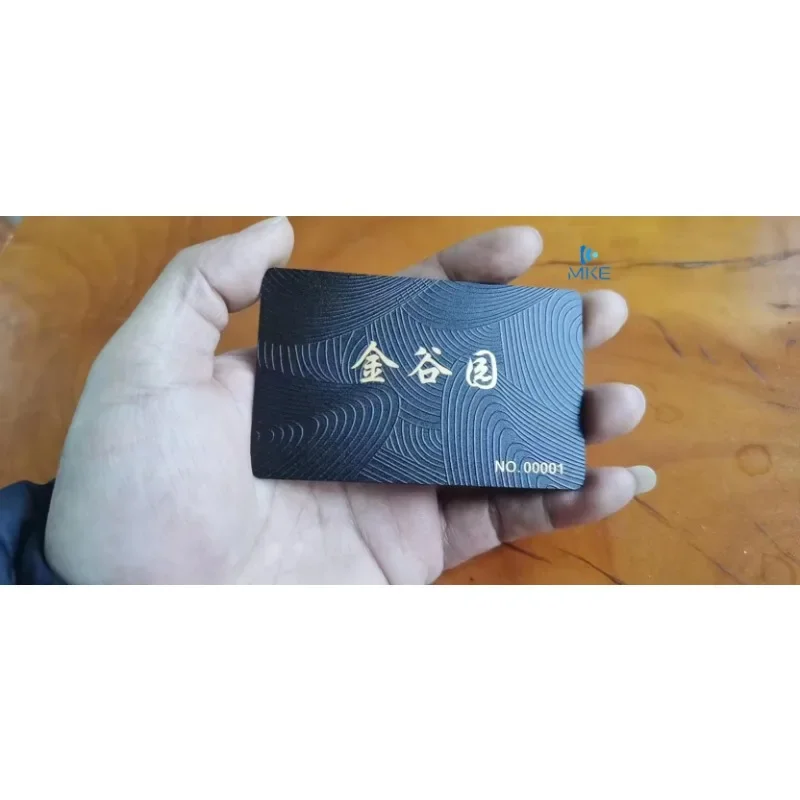 Custom Business Cards Pvc Uv Printing Matt Black Matte Pvc Cards