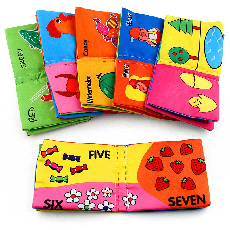 1pc Cloth Books Soft Baby Books Rustle Sound Baby Quiet Books Infant Early Learning Educational Toys 0 - 3 Years  Baby Book