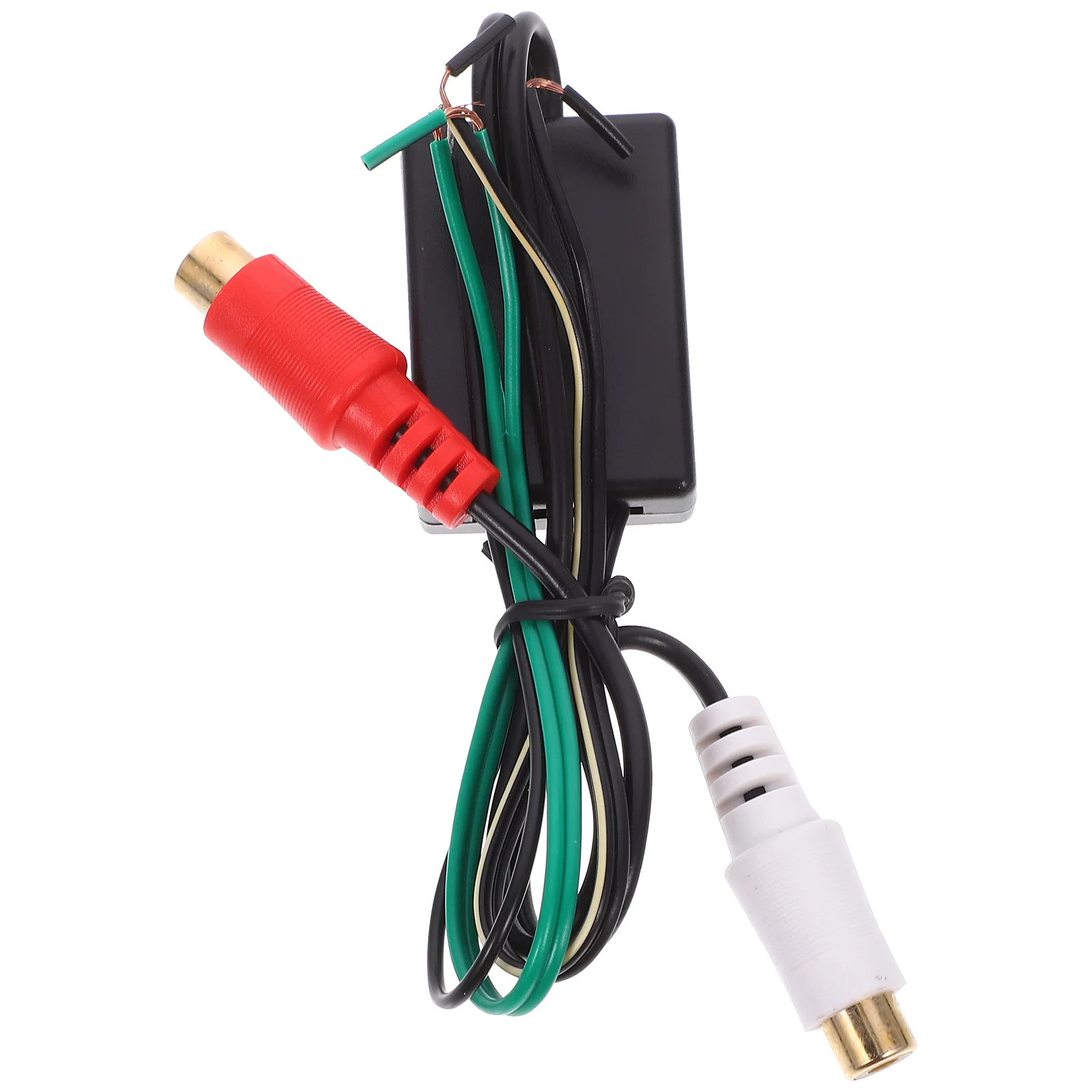 Audio Adapter Cable Speaker Wire Car Accessory Line Output Converter for Subwoofer Abs RCA to