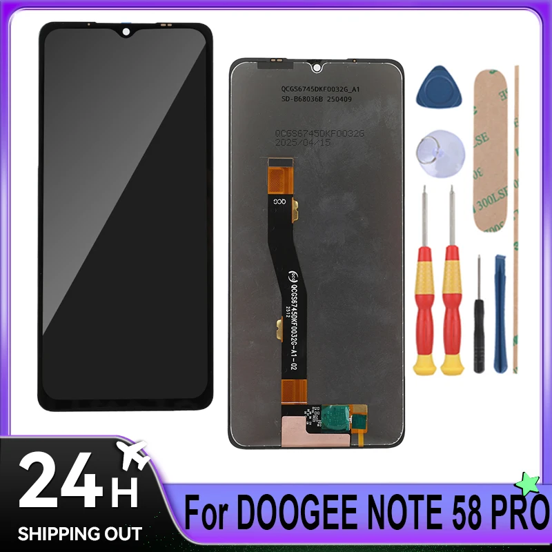 For DOOGEE NOTE 58 Pro NOTE 59 NOTE 59 Pro Note 59 Pro+ Note 56 Note 56X Pro Note 56X /LCD Display + Touch Screen