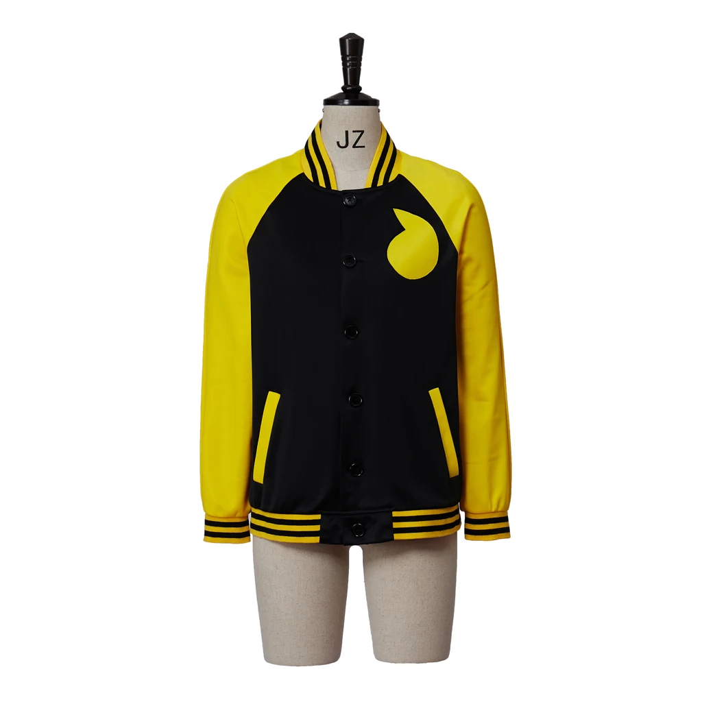 الروح إيفانز تأثيري حلي الكبار الرجال زي بيسبول سترة صفراء معطف اليومي هالوين كرنفال سترة الحفلات