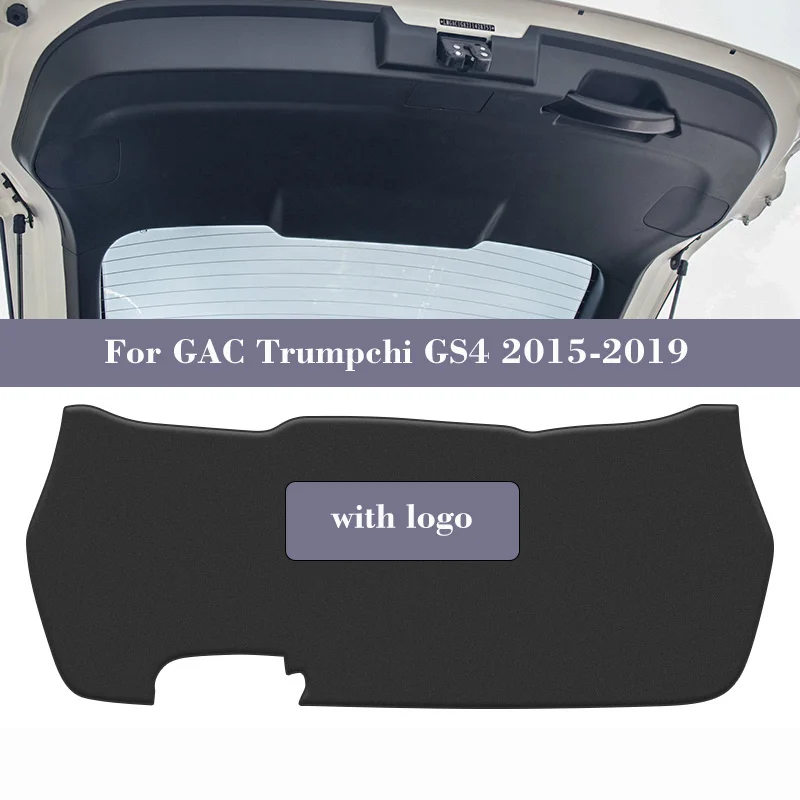 

Car Rear Trunk Tailgate Anti-Kick Protective Mat For GAC Trumpchi GS4 2015-2019 PU Leather Decoration Pad Anti-Fouling Cover