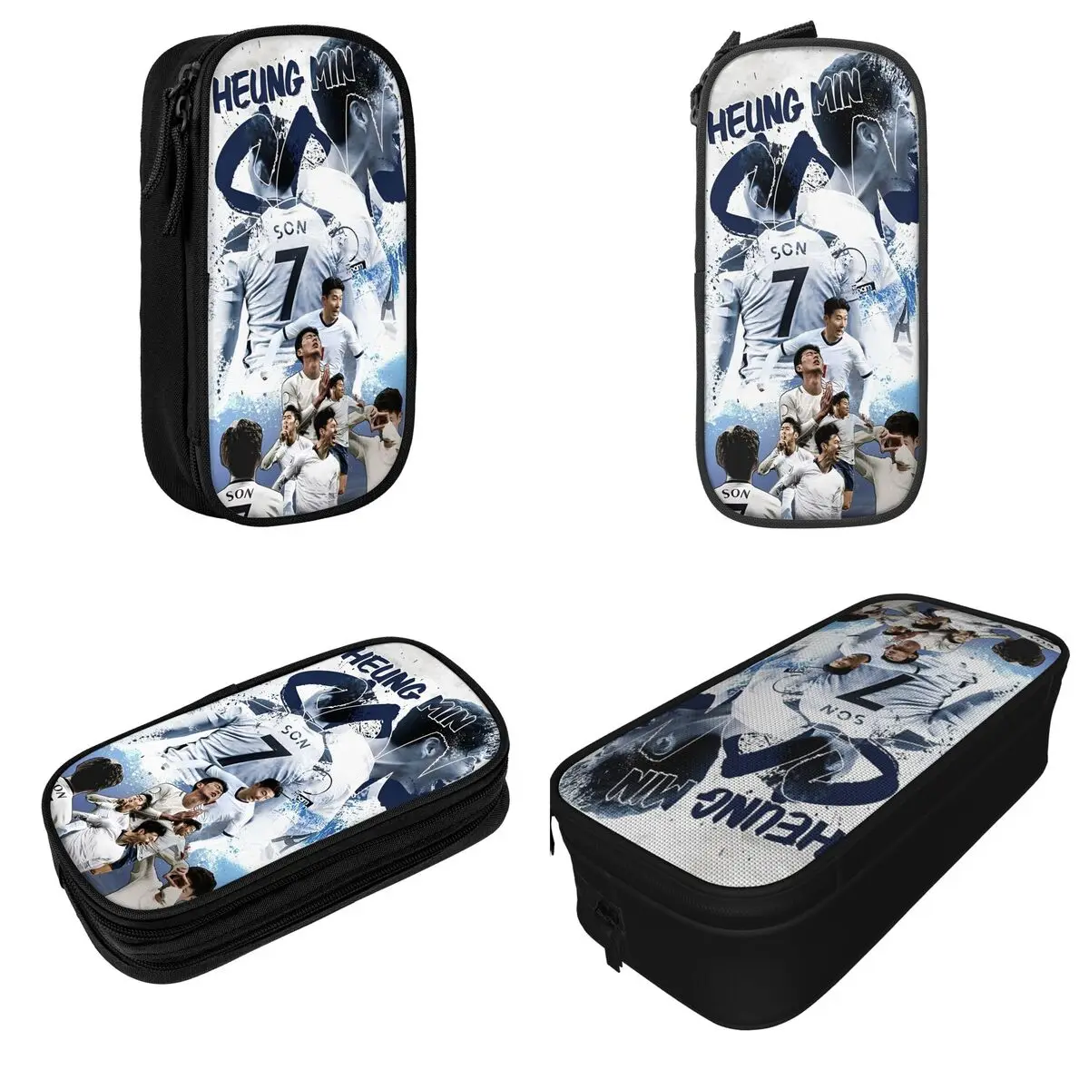Футбольные пеналы для футбола Son Heung-Min, номер 7, пенал, держатель для ручек для студенческой сумки, школьные подарки, канцелярские принадлежности