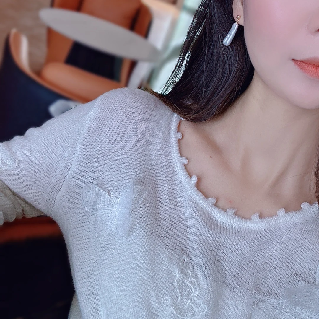 Long Strip Baroque Natural Freshwater Pearl Stud Earrings for Women Irregular Pearl Earrings Jewelry Gift for Her