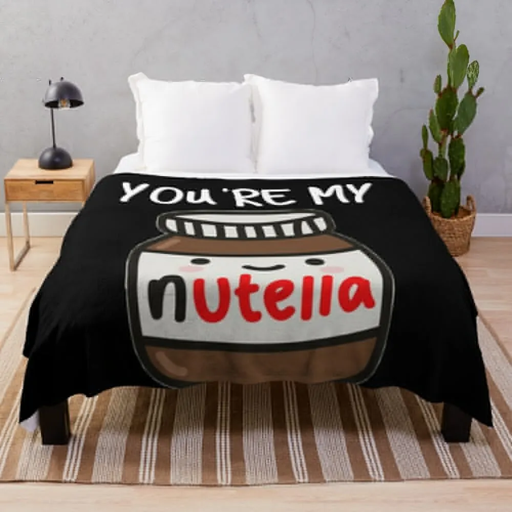 You're my nutella Throw Blanket Quilt fluffy anime Hair warm for winter Blankets