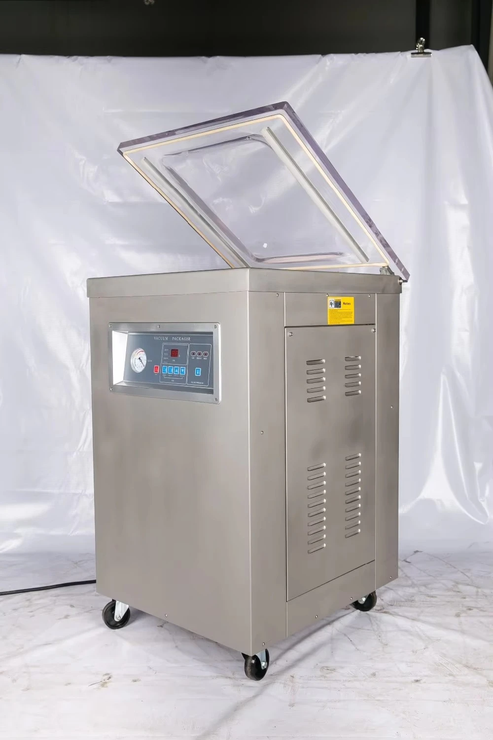 آلة تعبئة مفرغة بغرفة واحدة آلة تعبئة وتغليف تجارية كبيرة من الفولاذ المقاوم للصدأ #4