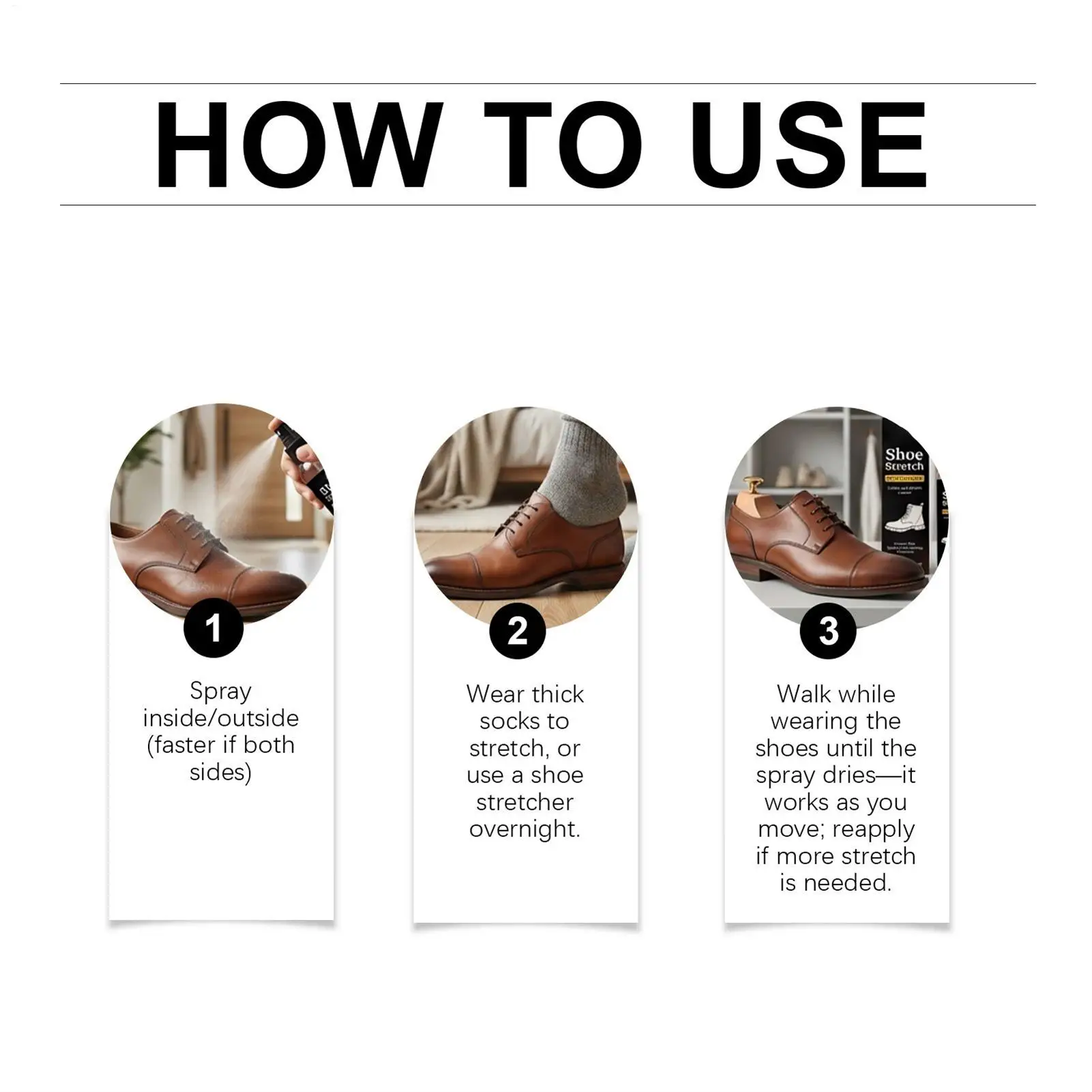 120ml Shoe Stretcher Spray Softening Stretching Liquid Professional Boot Stretcher Spray for Leather Suede Canvas Softeners image 6