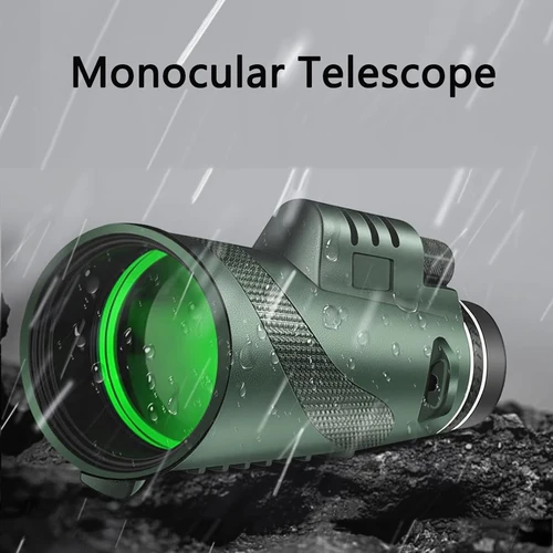 Imagen 1 del producto Telescopio Monocular profesional 8X42, Zoom Ipx4, resistente al agua, prisma Bak4, revestimiento Fmc para caza, senderismo y Birdwatch al aire libre