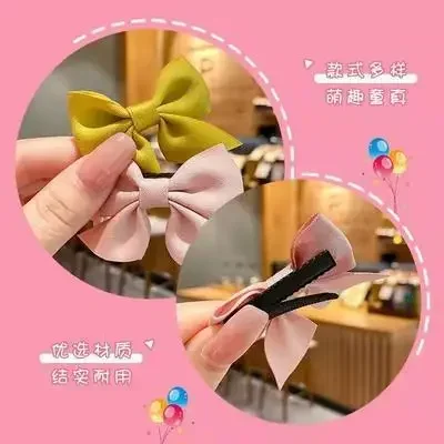 New fashion cute bow hairpin Korean girl baby princess side hairpin hair accessory