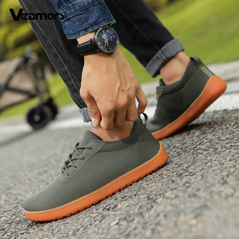 Fashion Couple Lace-up Low Top Shoes Men's Wide Toe Casual Sports Shoes Women Breathable Light Sneakers Non-slip for Walking