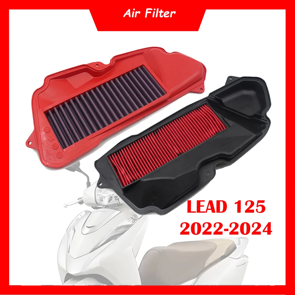 

Motorcycle Engine Air Filter Cleaner 125cc Air Intake Filter Element For Honda Lead125 LEAD 125 2022-2024 17210-K2T-V00