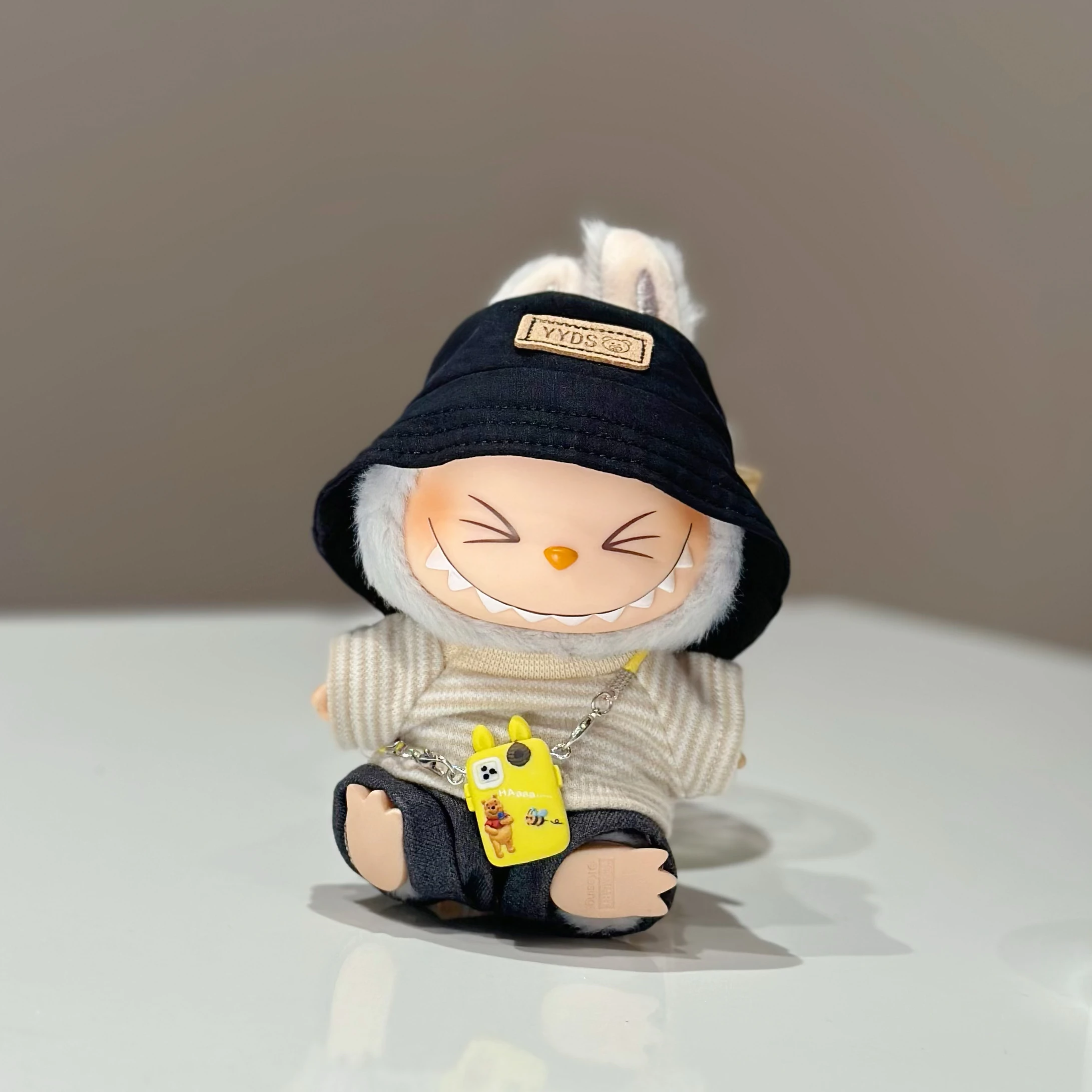 Doll Clothes Only for 17cm Labubu 1st/2nd/3rd Gen Blind Box Hangable Figures Replacement Outfits Costume Set