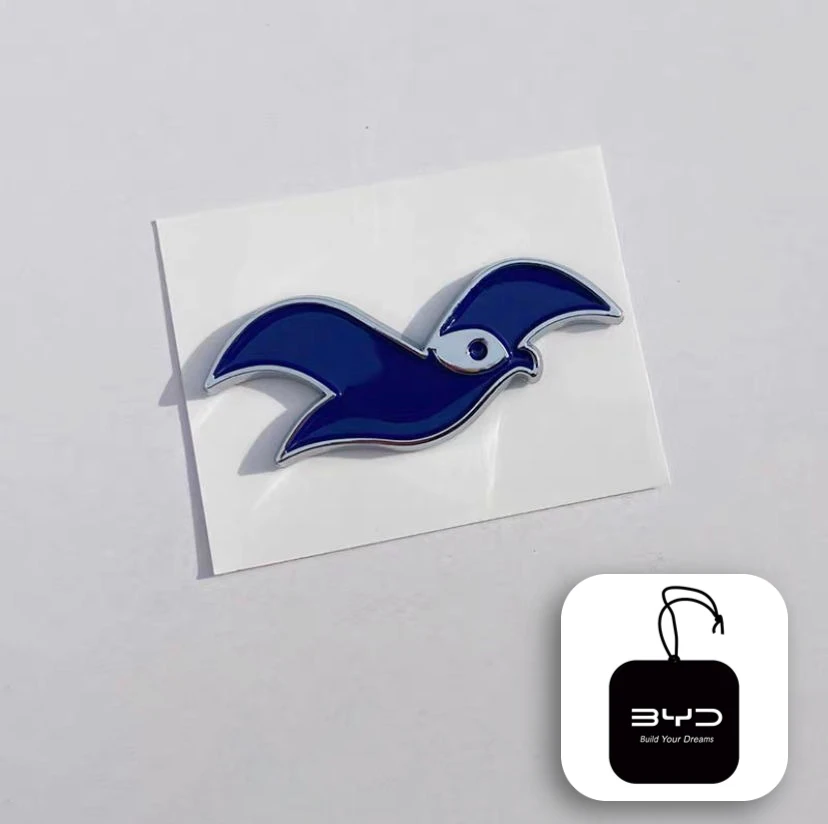 BYD دولفين دولفين ملصق النورس الصغير ثلاثية الأبعاد ملصق سيارة تعديل شخصي ملصق الإبداعية جسم السيارة الذيل التسمية ديكو