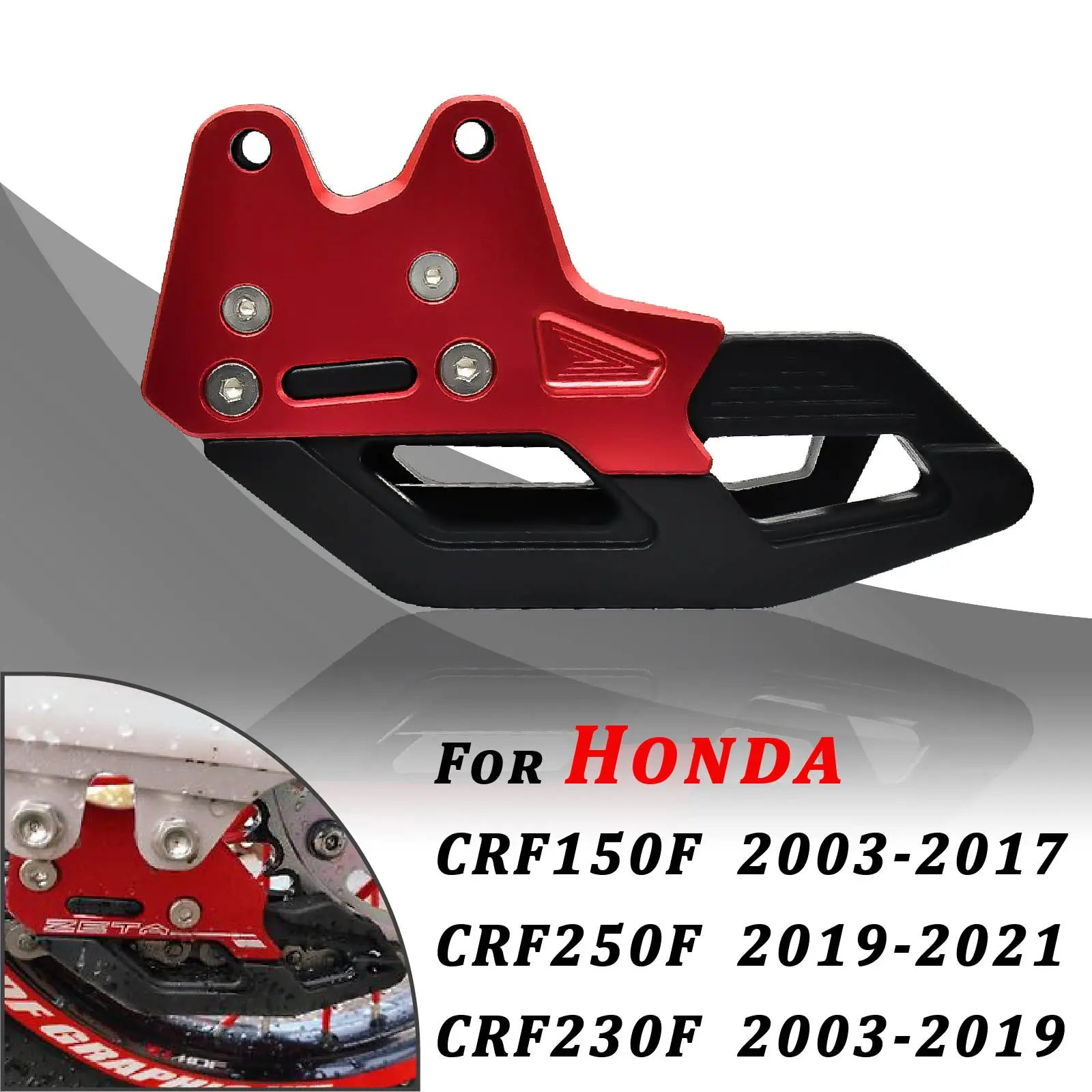 

For Honda Motorcycle Rear Chain Guard Guide Protector CRF150F CRF230F CRF250F CRF 2003-2019 2020 2021 Chain Guide Accessories