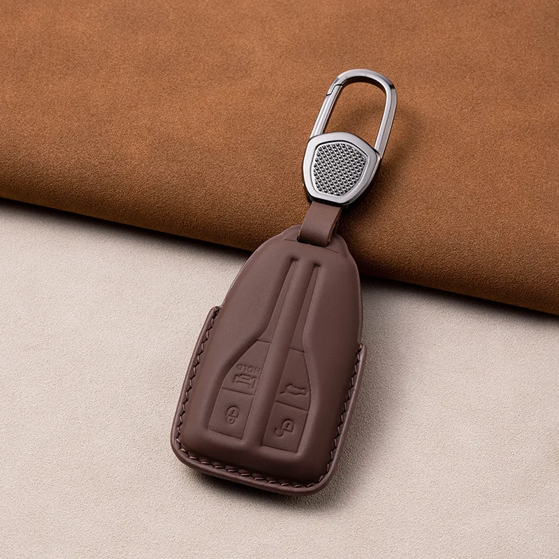 Luxury  Leather Car Key Cover for FAW Hongqi HS5 H5 H9 HS7 H7 L5 HS3 L9 HS9 Shell Case Workmanship Like Silk