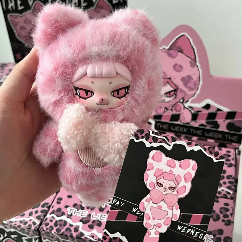 PIKU The Week Series Blind Box Muñeco de Anime Genial, Bolsa Sorpresa PIKU, Colgante, Caja Misteriosa, Llavero, Muñeco de Vinilo, Regalo Coleccionable