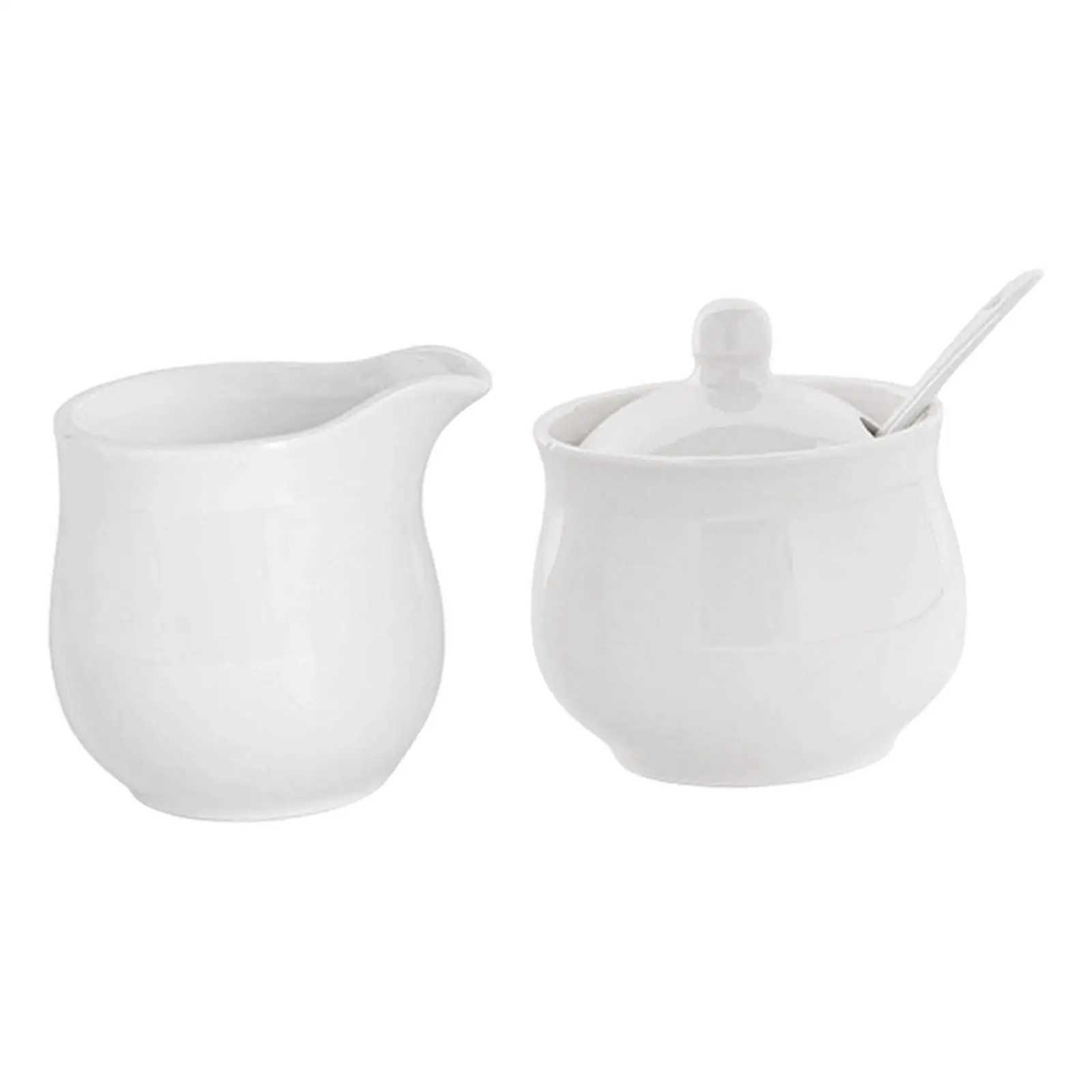 

Керамическая коробка для сахара с крышкой и ложкой, набор кувшинов для сливок в стиле ретро для чая, журнального столика, кухонной посуды