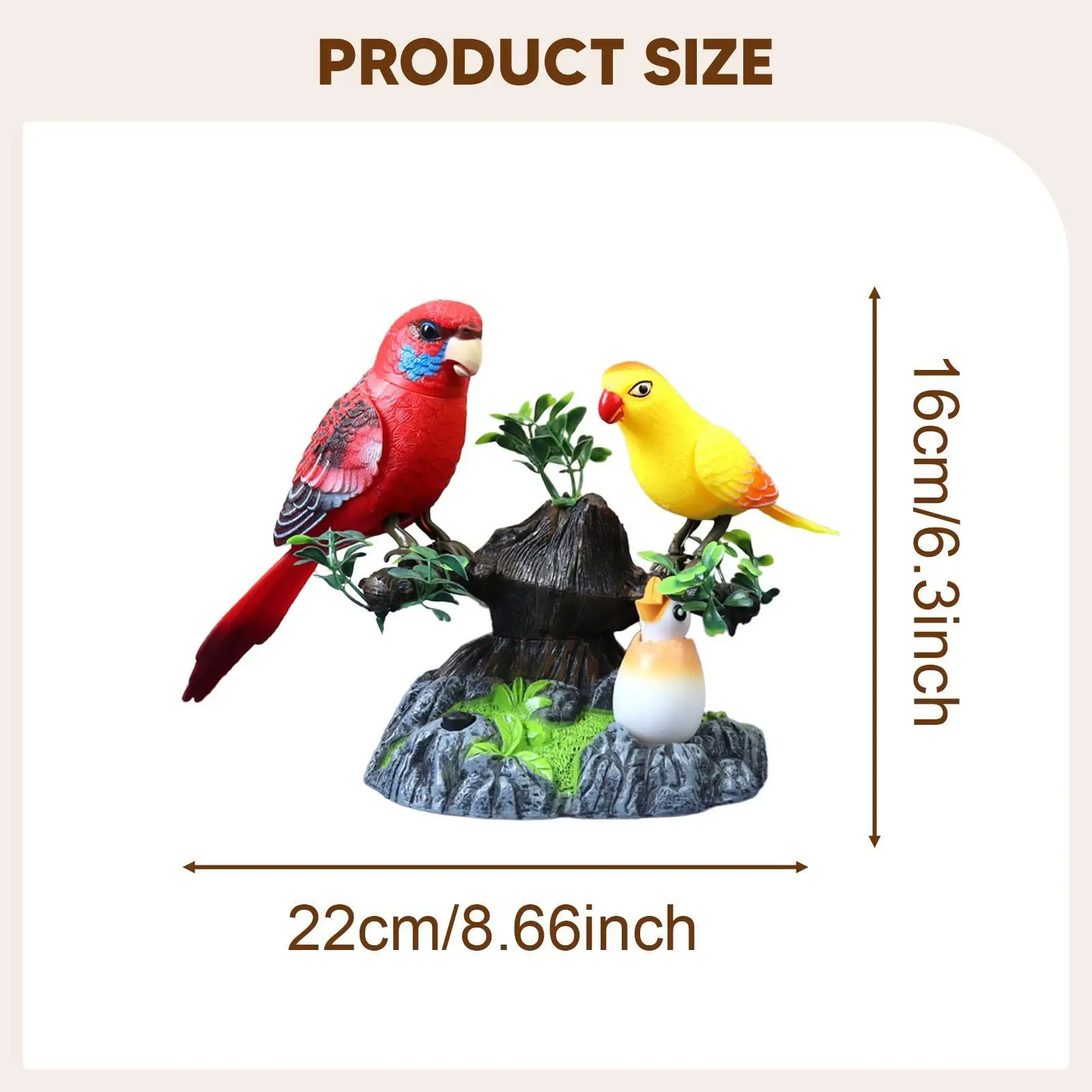 Electronic Pet Realistic Holiday Gift Move Kids Toy Desk Accessory Interactive Home Office Decoration Talking Sound Activated