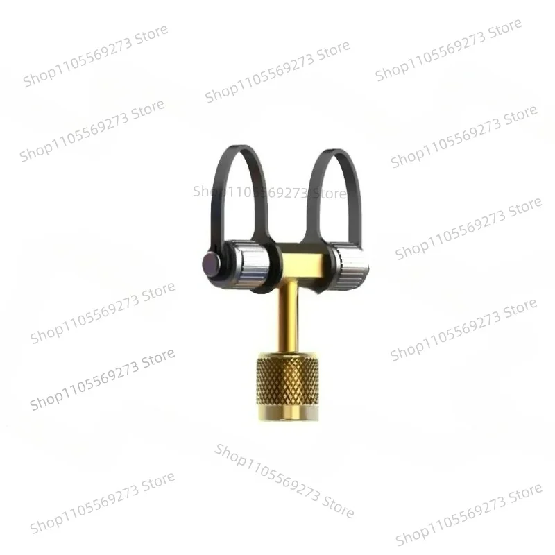LH07 Micro Vacuum Gauge 3-Way Manifold Valve Bending Adapter For Refrigeration Maintenance HVAC Measuring Tool