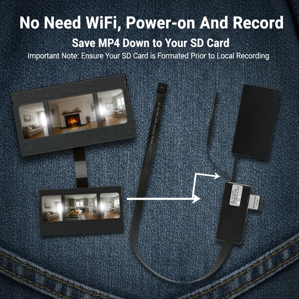 HD WiFi Mini Camera DIY Module Home Office Security Nanny Cam Alarm Remote Viewing, Miniature Camera with Motion Detection, App view 3