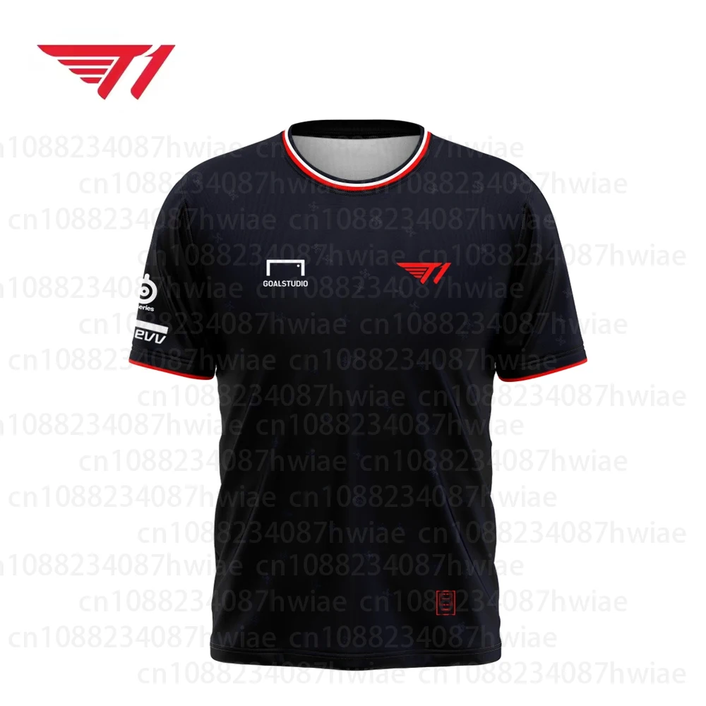 2025 League of Legends S14 Global Finals SKT T1 Team Uniform T-shirt Faker Same Style Clothes LOL Games Faker  Jersey T-shirt