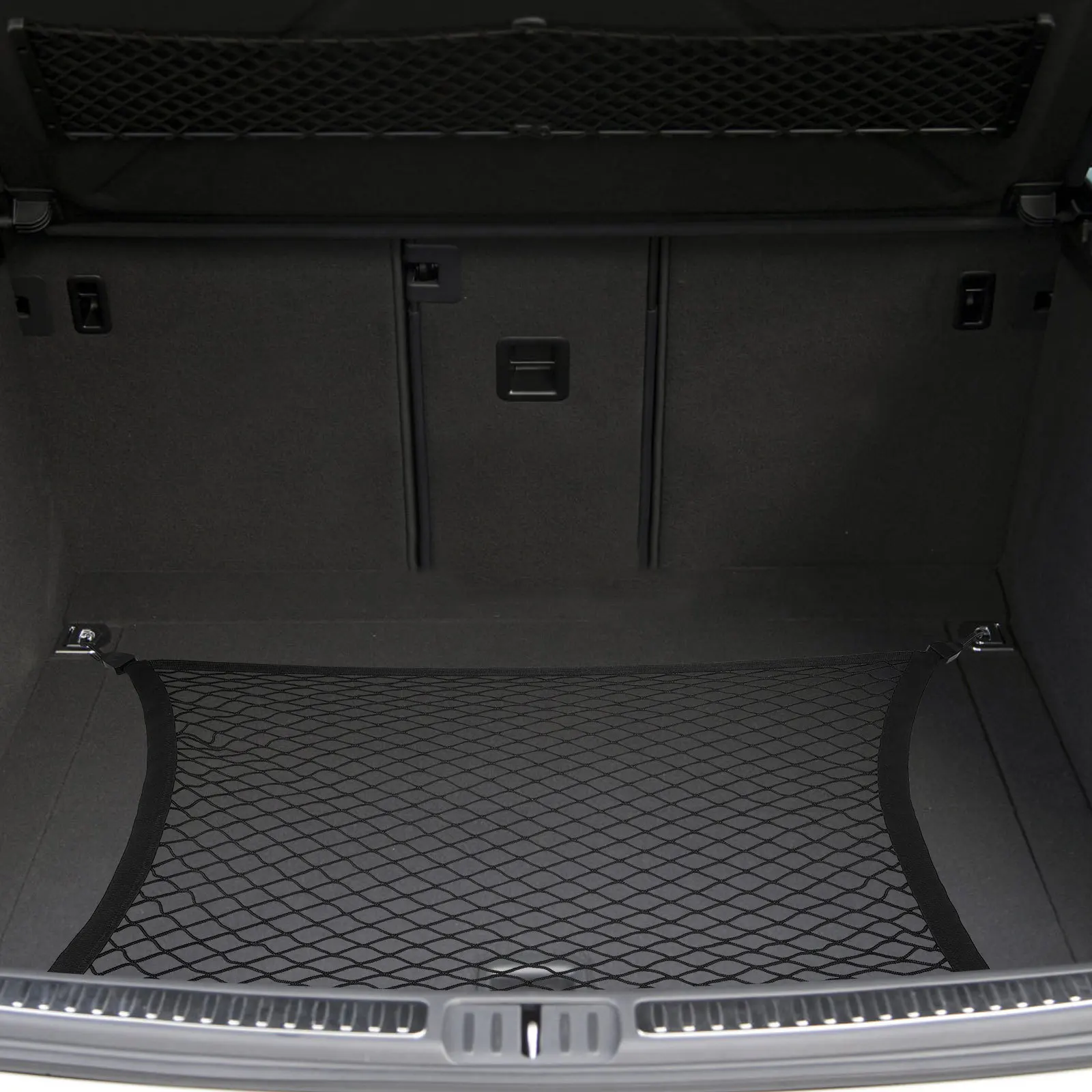 Auto-Gepäcknetz, dehnbarer Kofferraum-Organizer, großes Fassungsvermögen, elastische Kfz-Netze für verschiedene Gegenstände, SUV, LKW, Boot, Aufbewahrung