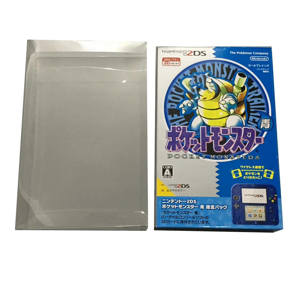 Collection Display Box For Nintendo 2DS/Pokémon Game Storage Transparent Boxes TEP Shell Clear Collect Case