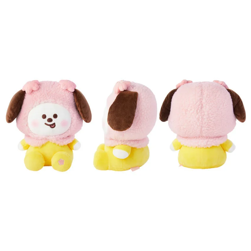 KPOP BT21 Cherry Blossom Series Doll Keychain Cute Cartoon Toy Pendant Backpack Phone Bag Charm Decor Fans Collectible Gift view 5